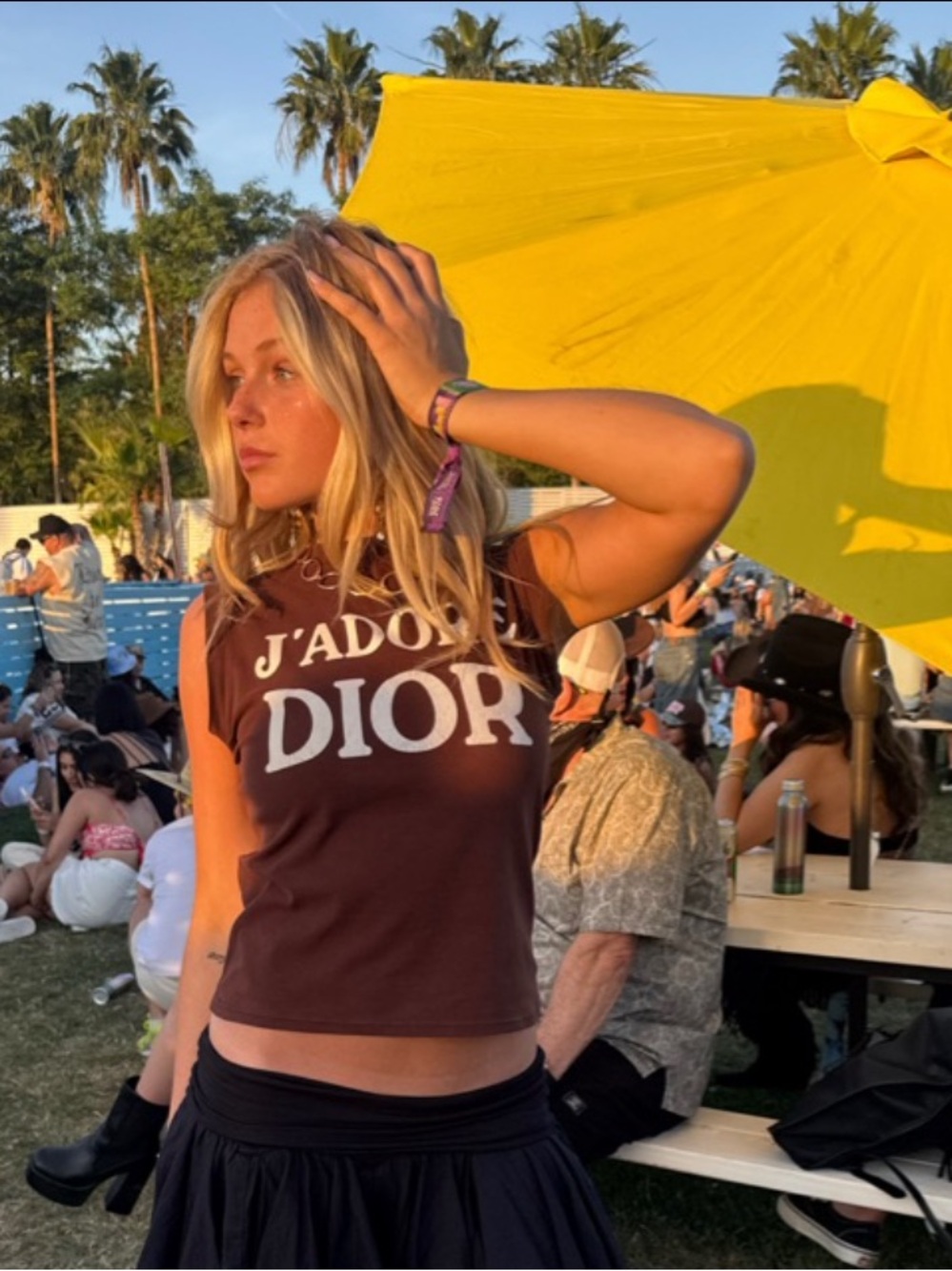 Vintage J'Adore dior Graphic Sleeveless Tee